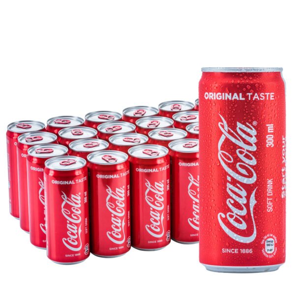 Coca Cola Soft Drink Can 330ml x 24 - Image 5