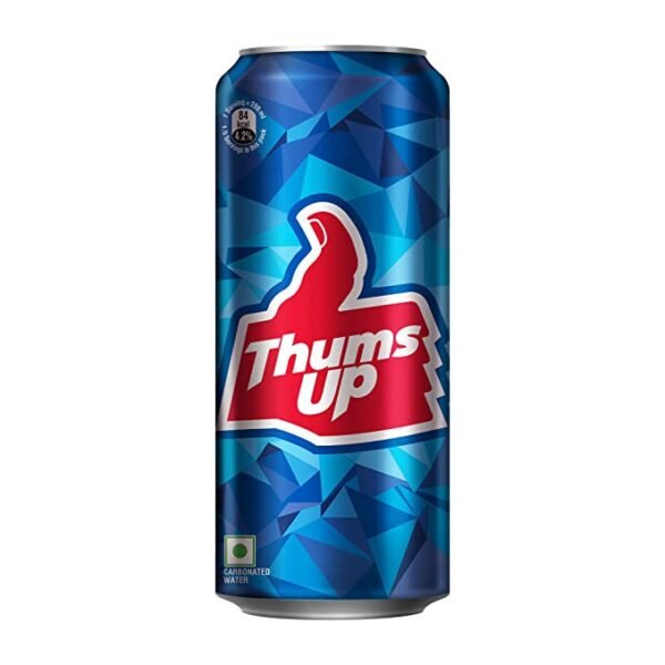 Thums Up Cold Drink | Soft Drink with Strong Taste | Spicy & Fizzy Cold Drink | Recyclable Can, 300 ml (Pack of 6) - Image 2